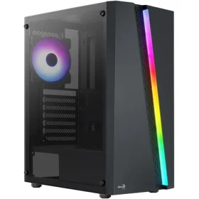 AeroCool Blade V1 čierna / ATX / 1x USB-A 3.0 / 2x USB-A 2.0 / 4X 120mm / bez zdroja / priehľadná bočnica (ACCM-PV46043.11)