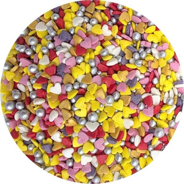 Cukrové zdobenie Farebná láska 80 g - I LOVE CAKES - I LOVE CAKES