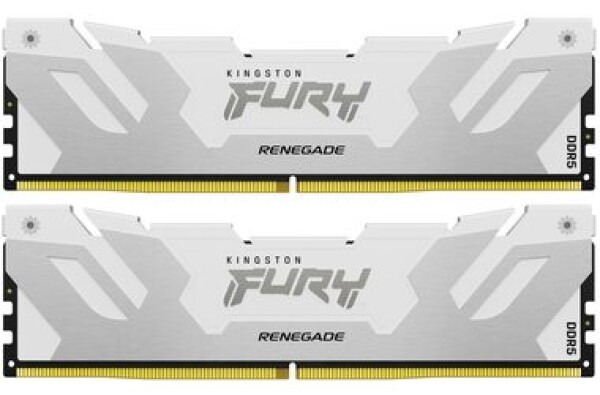 Kingston Fury Renegade White 64GB (2x32GB) DDR5 6000MHz / CL32 / DIMM / On-Die ECC / XMP / 1.35V (KF560C32RWK2-64)