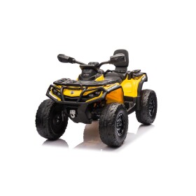 Mamido Detská elektrická štvorkolka Can-Am Outlander ATV 4x200W žltá