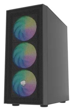 Fury Shobo SH8F ARGB čierna / PC skriňa / Midi Tower / okno / 2x USB 3.0 / 4X 120mm ARGB / bez zdroja (NFO-2402)
