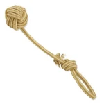 Dog Fantasy Hračka - preťahovadlo Juta lopta hádzacia 38cm (124-10941)