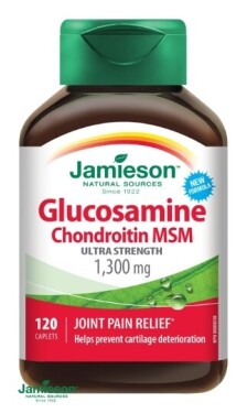 JAMIESON Glukozamín chondroitín MSM 1300 mg 120 tabliet