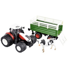 Amewi RC TRAKTOR 2,4 Ghz s vozem pro zvířata světla zvuk RTR 1:24