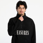 Mikina PLEASURES Onyx Half Zip Polar Fleece Black M