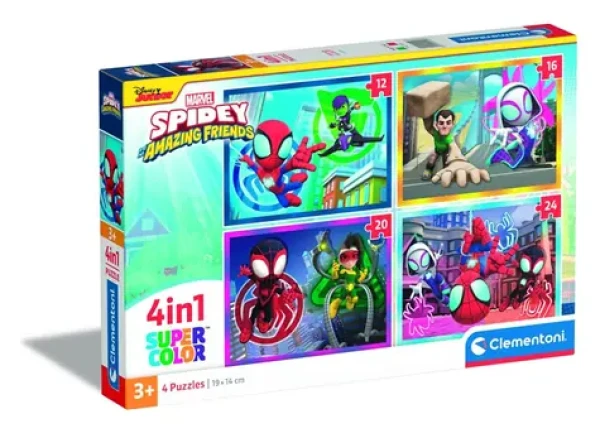 Clementoni PUZZLE Spidey a jeho úžasní priatelia 4v1