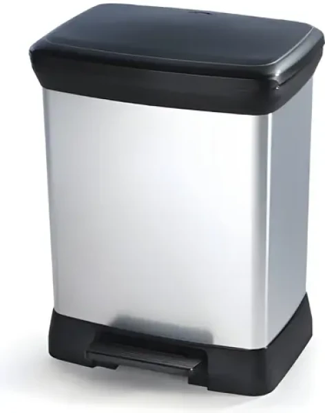 Curver Pedálový odpadkový kôš 30 l strieborná / Odpadkový kôš / Pedálový / 30 l (50279)