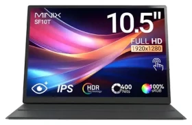 10,5" Minix SF10T čierna / Prenosný monitor / IPS / Full HD / dotykový / USB-C (SF10T)