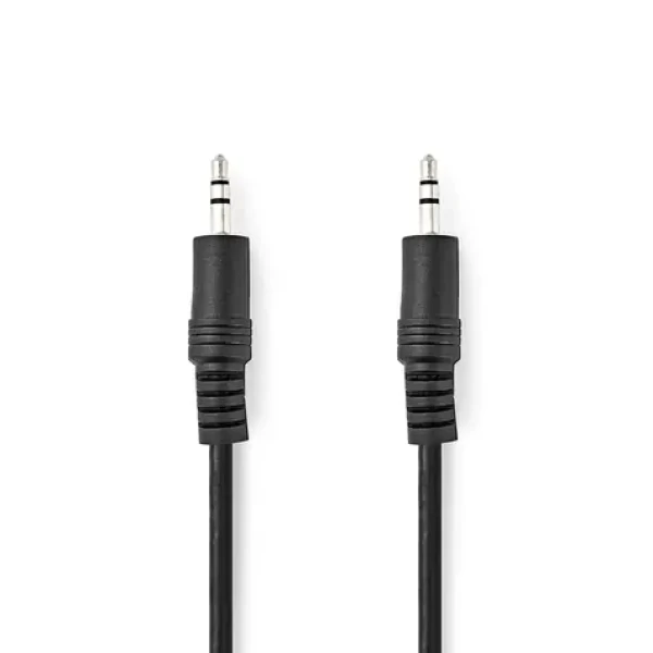 Nedis Stereo Audio kábel jack 3.5 mm (M) - jack 3.5 mm (M) 0.50 m čierna (CAGL22000BK05)