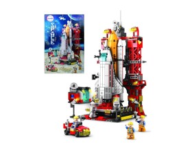 Mamido Mamido Stavebnica vesmírna raketa 1059 dielikov Vesmírny prieskum s odpaľovacou rampou MT1131