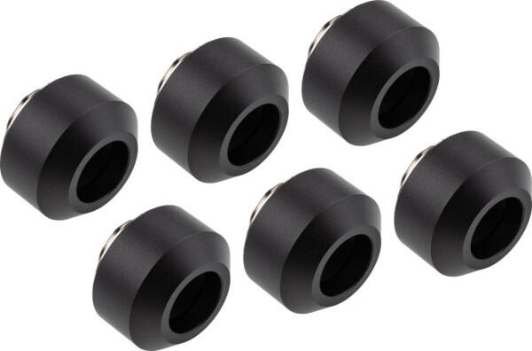 Optimus Optimus Hardtube Fitting, 12 mm, 6er Pack mit Werkzeug - schwarz