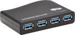 Eaton Tripp Lite 4-Port USB-A Mini Hub - USB 3.2 Gen 1, International Plug Adapters - Hub - 4 x USB 3.2 Gen 1 - Desktop