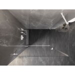 MEXEN/S - Lunar-B sprchovací kút dvere krídlové ľavá 100 x 90, transparent, biela 832-100-090-20-00-L