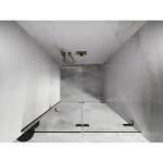 MEXEN/S - Lunar-F skladacie sprchové dvere pravé 80, transparent, zlatá 836-080-000-50-00-P