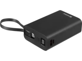 Sandberg Powerbanka čierna / 20000 mAh / PD 20W / 1x USB-C / 1x USB-A / 1x USB-C kábel (421-12)