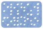 Spirella DROPS protišmyková podložka do vane modrá / PVC / 53 x 35 cm
