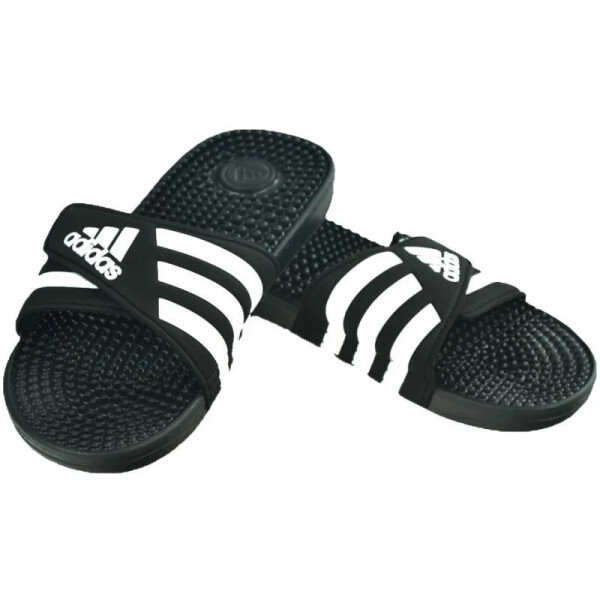 Pánske žabky Adissage M F35580 Black and white - Adidas 43 černá s bílou