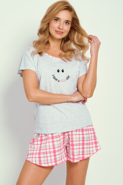 3352 DÁMSKE PYŽAMO MATILDA S-XL světle šedá S