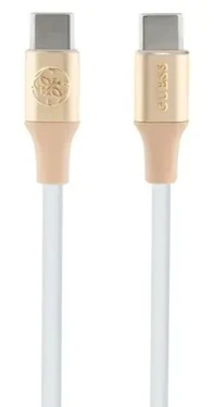 Guess Kábel USB-C zlatá / Kábel / USB-C - USB-C / 1,5 m / rýchlonabíjací (GUCCLALRGDD)