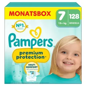 Pampers Premium Protection 15+kg (128 ks) / plienkové nohavičky / veľkosť 7 (15+kg) (8700216418195)