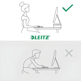 Leitz Ergo tmavo šedá / Stojan pod monitor / Výškovo nastaviteľný / do 27" (65040089)