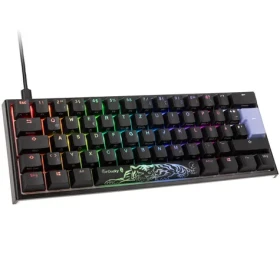 Ducky One 2 Pro Mini Cherry MX-Red čierna / herná klávesnica / podsvietená / drôtová USB-C / DE (DKON2061ST-RDEPDAZT2)