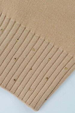 DÁMSKA ČIAPKA S MODALOVÝMI FLITRAMI CZ103 Béžová 54-58