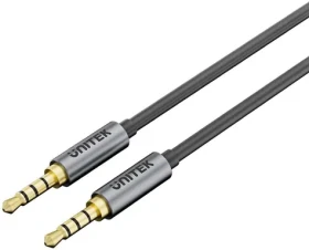 Unitek AUX kábel miniJack pozlátený / Audio kábel / Jack 3,5 mm (MM) / pozlátené konektory / 1 m (Y-C926ABK)
