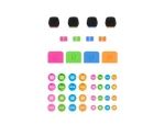 Rode COLORS 3 / Sada farebných označení pre Wireless GO a GO II (COLORS 3)