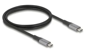 DeLock USB-C - USB-C 1 m / Kábel / USB4 Gen 2x2 40 Gbps / PD 3.1 240W / DisplayPort 2.0 Alt Mode / Thunderbolt 3 (81191)