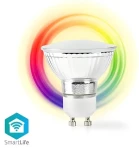 Nedis Žiarovka LED SmartLife Plnofarebná / Wi-Fi / GU10 / 330 lm / 5 W / PAR16 / Android iOS (WIFILC10CRGU10)