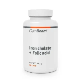 Železo chelát + Kyselina listová - GymBeam (90 kaps.) (118522-1-90caps)