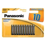 Panasonic Alkalická batéria AAA 10 ks / Batéria / alkalická / jednorazová (5020,01)