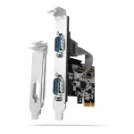 Axagon PCEA-S2N, PCIe radič - 2x sériový Port (RS232) 250 kbps, vr. LP (PCEA-S2N)
