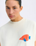 Thinking MU Volta trumpet patched Tee ECRU XS