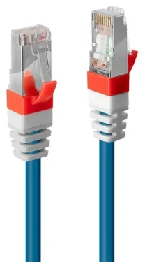 Lindy Cat6A S/FTP PIMF modrý 1m / Patch kábel / LSZH / RJ45-RJ45 / 10Gbit (45374)