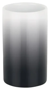 Spirella TUBE Gradient kelímok na kefky čierno-biely / keramika