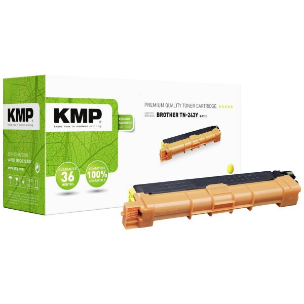 KMP B-T112 toner náhradný Brother TN243Y žltá 1000 Seiten kompatibilná náplň do tlačiarne; 1268,0009