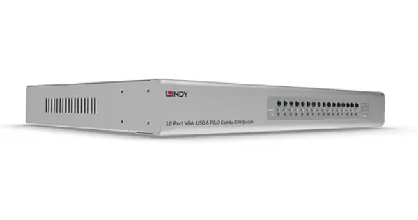 Lindy 16- Port VGA/USB/PS2 Combo KVM Switch / KVM switch / rack 19in / OSD menu / 1920x1200 / kov (39527)