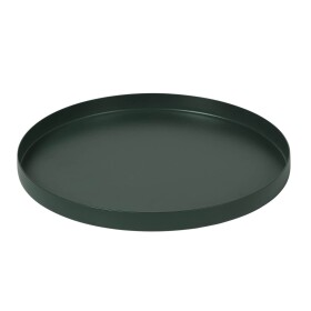 Broste Kovový podnos Donna Forest Green Ø 22 cm