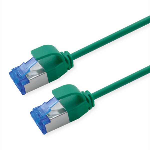 Roline 21.15.4337 RJ45 sieťové káble, prepojovacie káble CAT 6A S/FTP 10.00 m zelená flexibilný, bez halogénov, samozhášavý 1 ks; 21.15.4337