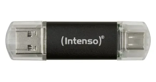 INTENSO Twist Line 128GB antracitová / Flash disk / USB-A + USB-C / USB 3.2 Gen 1 / 70 MB/s (3539491)