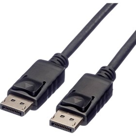 Roline DisplayPort prepojovací kábel Konektor DisplayPort, Konektor DisplayPort 1.50 m čierna 11.04.5767 tienený Kábel DisplayPort; 11.04.5767