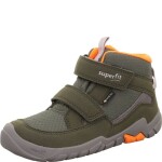 Detské celoročné tenisky Superfit barefit TRACE GTX Green/Orange 1-006042-7000 - 31