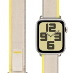 Obal:Me Textilný Remienok pre Apple Watch 42-49mm ML Beige/Yellow (57983126808)