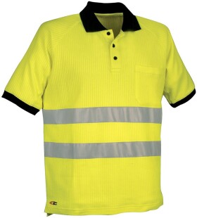 Reflexné pracovné tričko Cofra HELPWAY Farba: Reflexná žltá, Veľkosť: 2XL (V116_0_00_2XL)