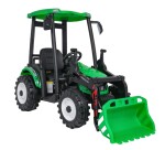 Mamido Detský elektrický traktor MEGA D68 24V s prívesom zelený