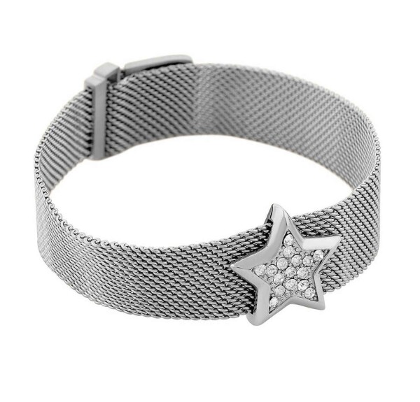Liu Jo Hravý oceľový mesh náramok s hviezdou Symbols LJ1870