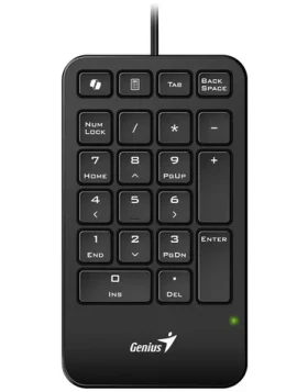 Genius NumPad 125 čierna / Drôtová numerická klávesnica / USB-C / slim design (31300019401)