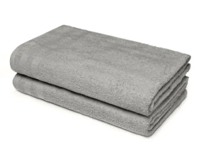 Velká osuška Miami 100x150 cm, strieborná%